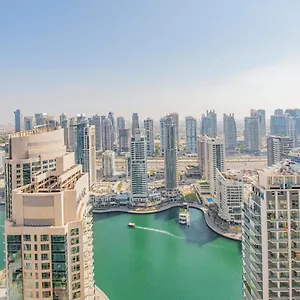  شقة Nasma Luxury Stays- Majestic Marina Views, Lavish 4br Getaway In Jbr الإمارات العربية المتحدة
